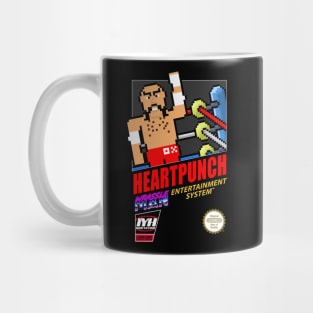 Wrassleman 8-Bit Retro Gaming Pro Wrestling: Heart Punch Mug